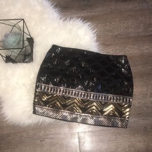 ✨ NWOT! Sequin Mini Skirt- Sz S